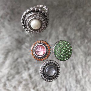 Gingersnap Ring with 4 Snap Pieces